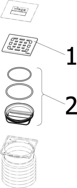 Viega Advantix Bodenablauf 660758 DN 100, Kunststoff Grau, Frostsicher -Geberit Store Viega Advantix Bodenablauf 660758 DN 100 Kunststoff grau frostsicher 3