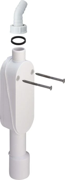 Viega Geruchsverschluss 364687 DN 40/50, AP, Kunststoff Weiß, Mit Senkrechtem Abgang