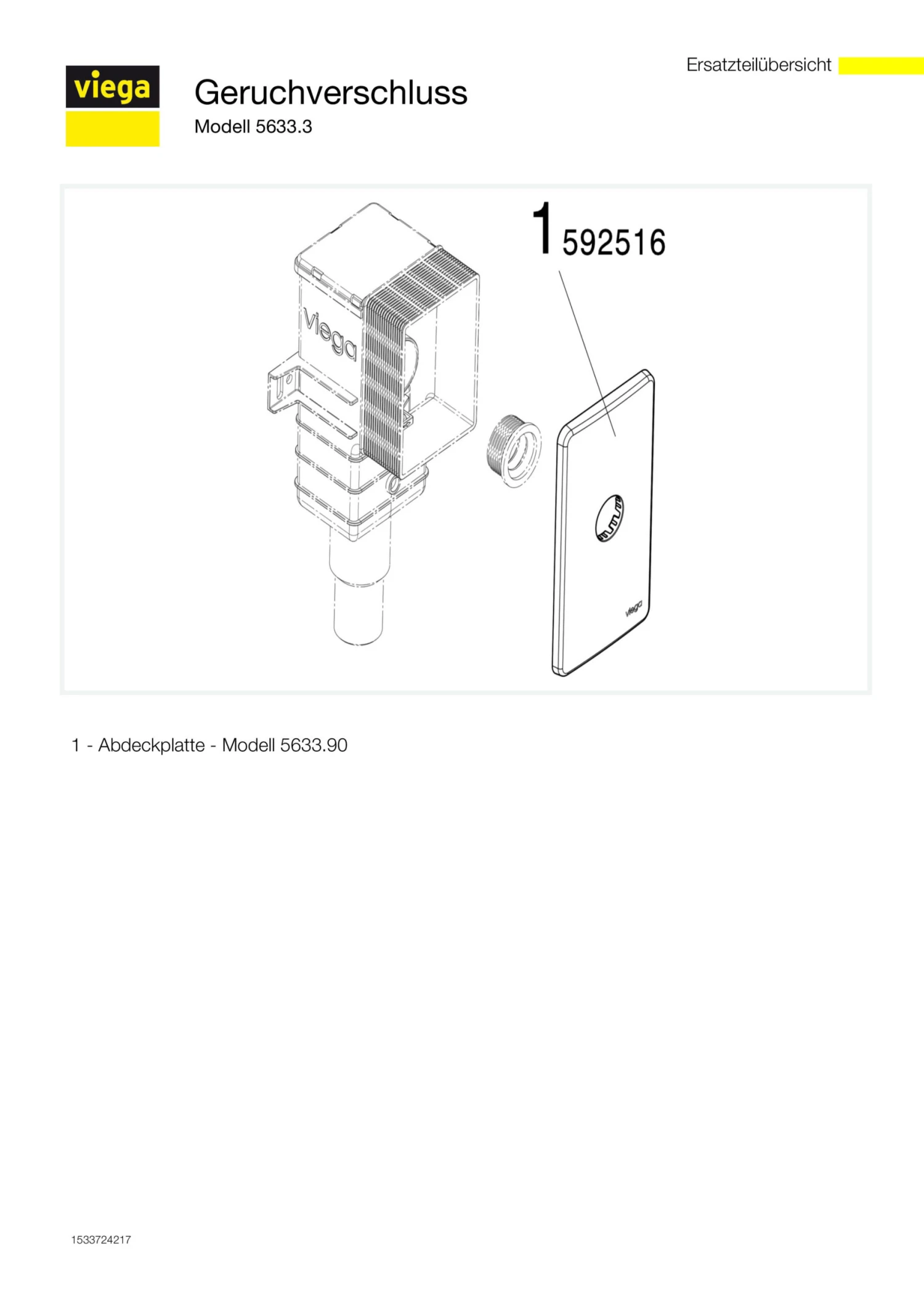 Viega Geruchsverschluss 553777 G 1 1/4x50/40mm, UP, Kunststoff Verchromt 4 Viega Geruchsverschluss 553777 G 1 1/4x50/40mm, UP, Kunststoff Verchromt – Bild 2