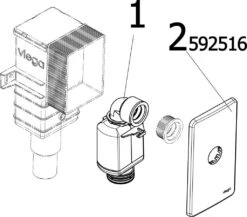 Viega Geruchsverschluss 553777 G 1 1/4x50/40mm, UP, Kunststoff Verchromt 7 Viega Geruchsverschluss 553777 G 1 1/4x50/40mm, UP, Kunststoff Verchromt -Geberit Store Viega Geruchsverschluss 553777 G 1 1 4x50 40mm UP Kunststoff verchromt 2