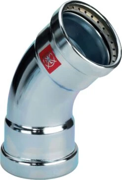 Viega Prestabo Bogen 597603 64 Mm, 45Grad, Stahl Unlegiert, SC-Contur