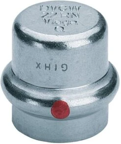 Viega Prestabo Verschlusskappe 643638 42 Mm, Stahl Unlegiert, Verzinkt, SC-Contur