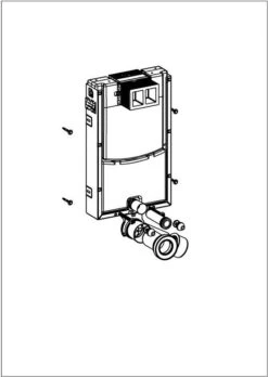 Villeroy & Boch ViConnect Montageelement 92247900 Für WC, Für Nassbau -Geberit Store Villeroy and Boch ViConnect Montageelement 92247900 fuer WC fuer Nassbau 1