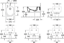 Villeroy Und Boch Avento Wand-Bidet 540500RW Stone White C-plus, 1 Hahnloch, Mit Überlauf -Geberit Store Villeroy und Boch Avento Wand Bidet 540500RW stone white C plus 1 Hahnloch mit Ueberlauf 1