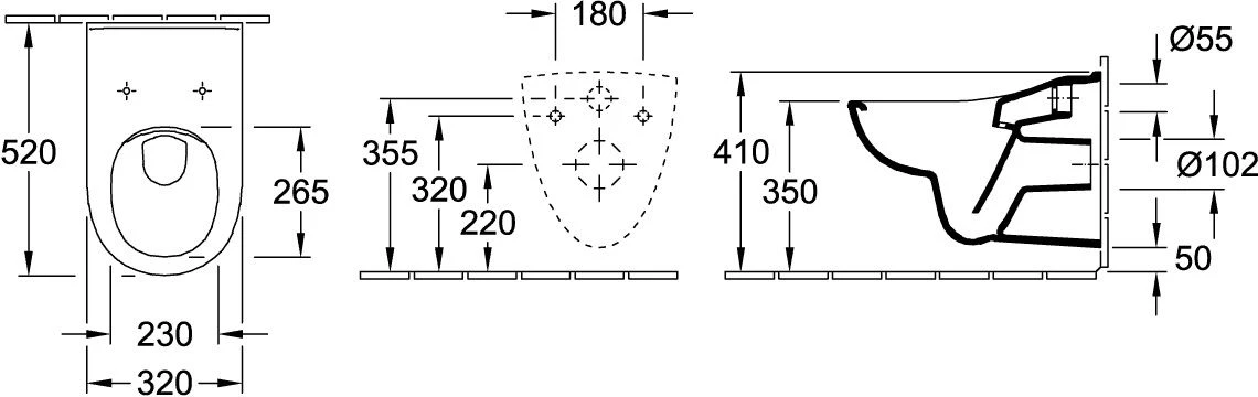Villeroy Und Boch O.novo Kids Wand-Tiefspül-WC 4690R0T2 32 X 52 Cm, Spülrandlos, Für Kinder, Weiß AntiBac C-plus 6 Villeroy Und Boch O.novo Kids Wand-Tiefspül-WC 4690R0T2 32 X 52 Cm, Spülrandlos, Für Kinder, Weiß AntiBac C-plus – Bild 4