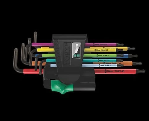 Wera Winkelschlüsselsatz 05024335001 967/9 TX BO Multicolour BlackLaser, 9-teilig 3 Wera Winkelschlüsselsatz 05024335001 967/9 TX BO Multicolour BlackLaser, 9-teilig