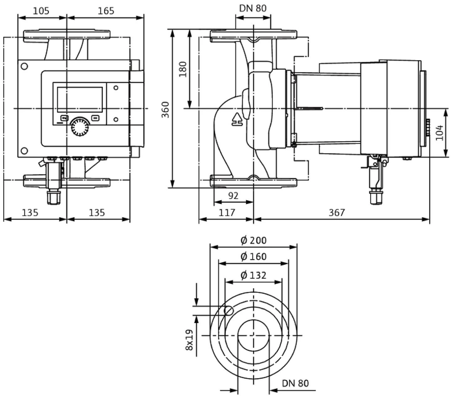 Wilo Stratos MAXO Nassläufer-Pumpe 2186213 80/0,5-6, PN 10, Flansch 4 Wilo Stratos MAXO Nassläufer-Pumpe 2186213 80/0,5-6, PN 10, Flansch – Bild 2