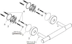 Hansgrohe Comfort Fußstütze 26329000 Chrom -Geberit Store hansgrohe Comfort Fussstuetze 26329000 chrom 2