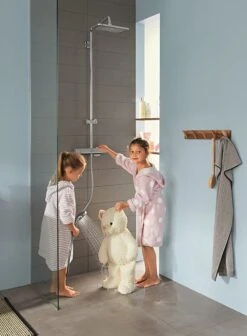 Hansgrohe Croma E Showerpipe 27630000 Chrom, 1jet Mit Brausethermostat -Geberit Store hansgrohe Croma E Showerpipe 27630000 chrom 1jet mit Brausethermostat 2