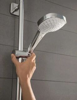 Hansgrohe Croma E Showerpipe 27630000 Chrom, 1jet Mit Brausethermostat -Geberit Store hansgrohe Croma E Showerpipe 27630000 chrom 1jet mit Brausethermostat 4
