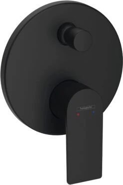 Hansgrohe Rebris E Fertigmontageset 72468670 Unterputz Wannenarmatur, 2 Verbraucher, Mattschwarz